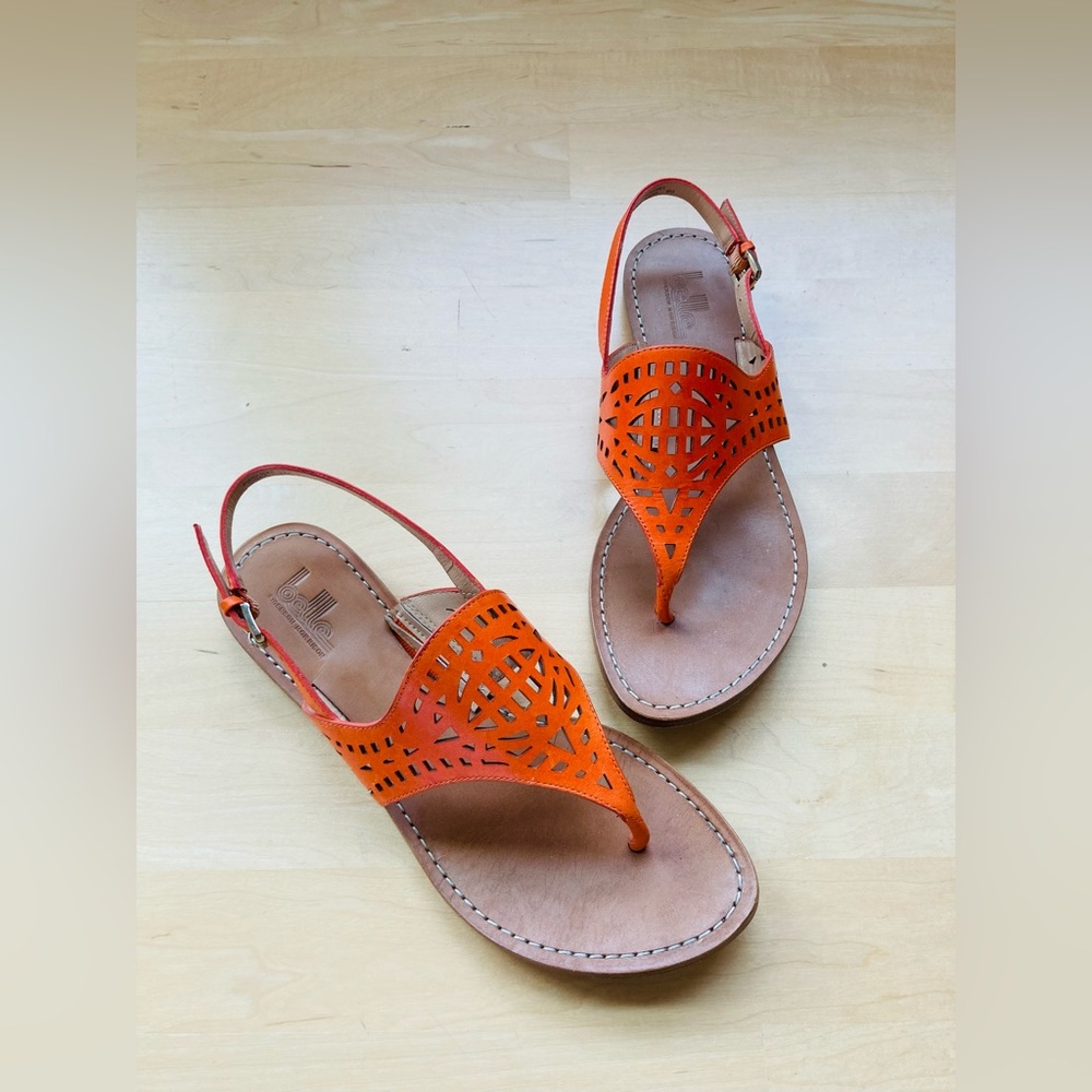 Belle by Sigerson Morrison Raizel Thong Sandal, Orange, 8.5